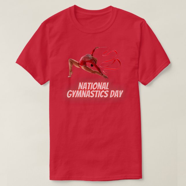 National Gymnastics Day T-Shirt (Design Front)