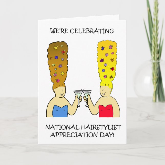 National Hairstylist Appreciation Day April Card (Front)