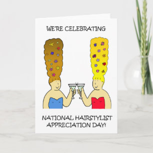 National Hairstylist Appreciation Day April Card
