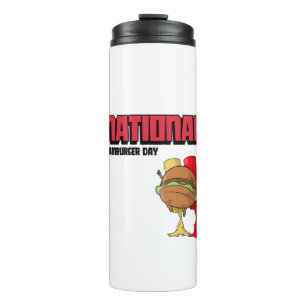 National Hamburger Day Thermal Tumbler