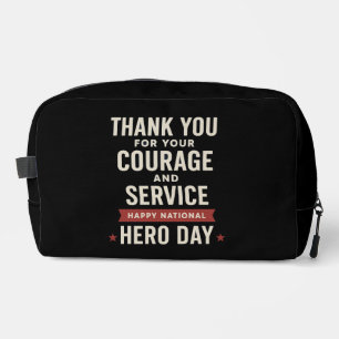 National Hero Day Thank you Typography Teachers Dopp Kit