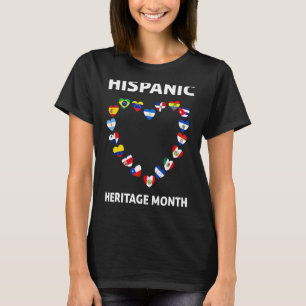 National Hispanic Heritage Month All Countries Fl T-Shirt