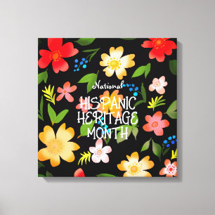 National HISPANIC HERITAGE MONTH Canvas Print