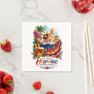 National Hispanic Heritage Month – Colourful Cultu Napkin