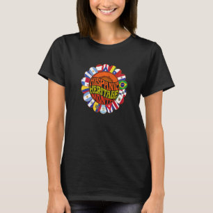 National Hispanic Heritage Month Decoration Flags  T-Shirt