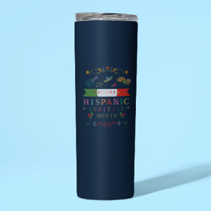 NATIONAL HISPANIC HERITAGE MONTH DESIGN THERMAL TUMBLER