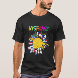 National Hispanic Heritage Month Flower All Countr T-Shirt