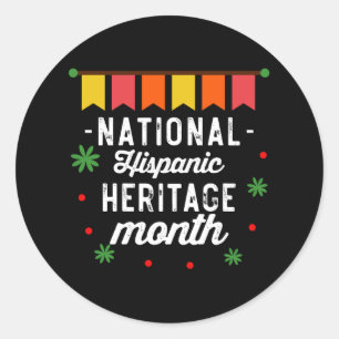National Hispanic Heritage Month Funny Gift Classic Round Sticker