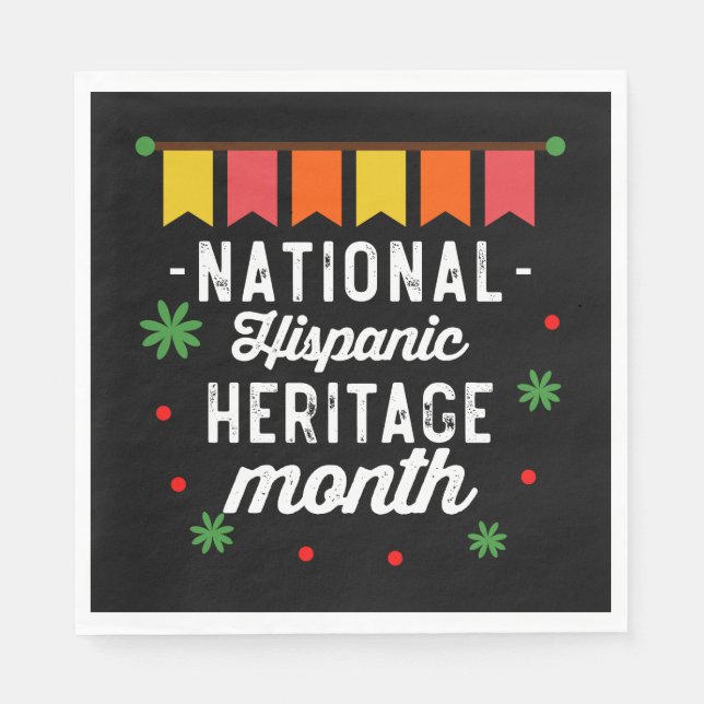 National Hispanic Heritage Month Funny Gift Napkin (Front)