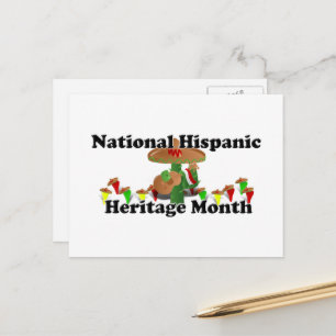 National Hispanic Heritage Month - Guitar Postcard