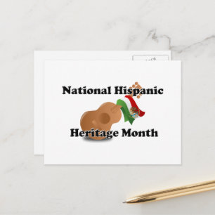 National Hispanic Heritage Month - Guitar Postcard