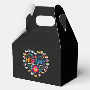 National Hispanic Heritage Month Heart Flags Favour Box