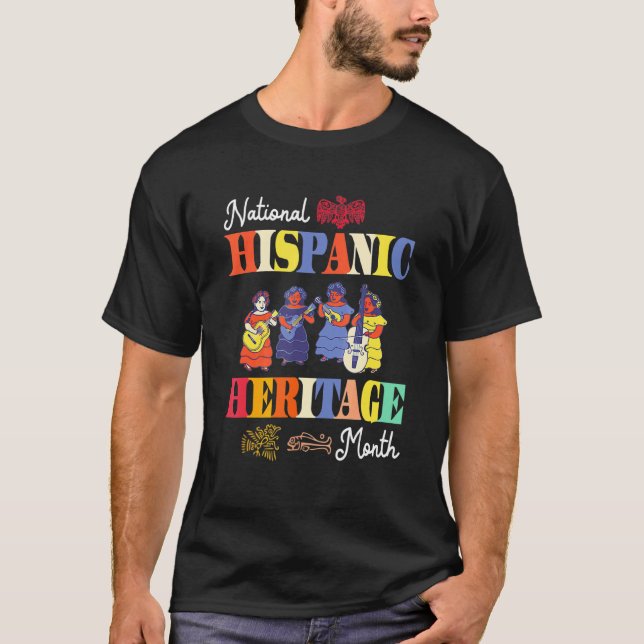 National Hispanic Heritage Month Hispanic Dancers  T-Shirt (Front)