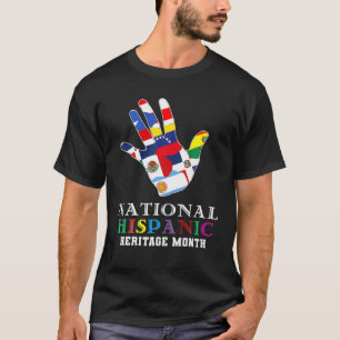 National Hispanic Heritage Month Latino Countries T-Shirt