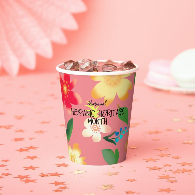National HISPANIC HERITAGE MONTH Paper Cups (Insitu)