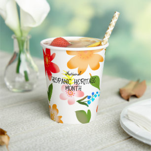 National HISPANIC HERITAGE MONTH Paper Cups