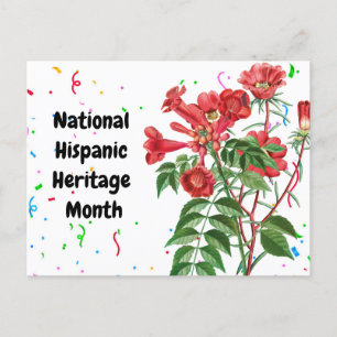 National Hispanic Heritage Month personnalized Postcard