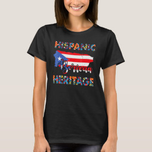 National Hispanic Heritage Month  Puerto Rico T-Shirt