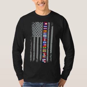 National Hispanic Heritage Month Spain Latina Flag T-Shirt