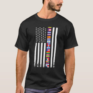 National Hispanic Heritage Month Spain Latina Flag T-Shirt
