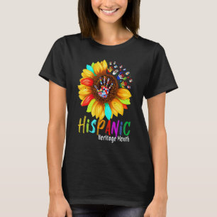 National Hispanic Heritage Month Sunflower All Cou T-Shirt