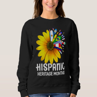 National Hispanic Heritage Month Sunflower Countri Sweatshirt