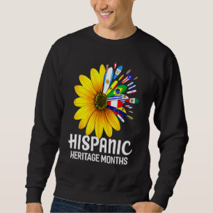 National Hispanic Heritage Month Sunflower Countri Sweatshirt