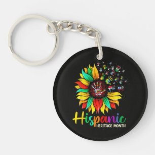 National Hispanic Heritage Month Sunflower Key Ring
