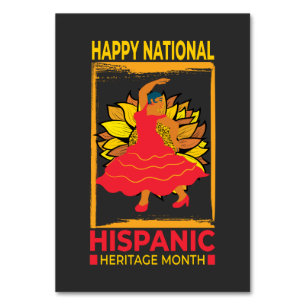 National Hispanic Heritage Month Table Number