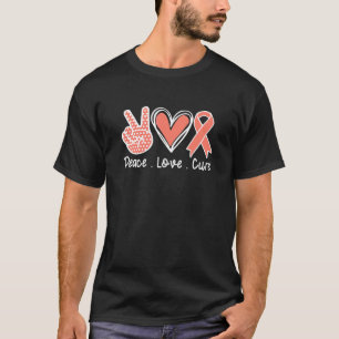 National Hiv Testing Day Ribbon Peace Love Cure Fa T-Shirt