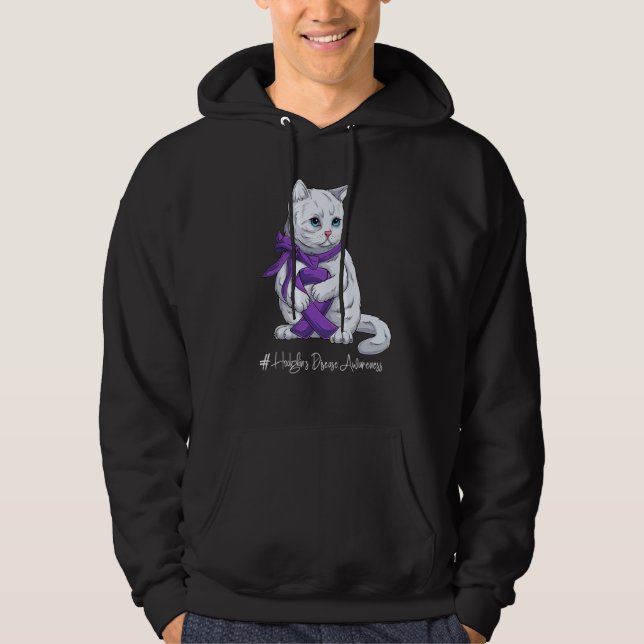 National Hodgkin's Disease Awareness Month Purple  Hoodie (Front)