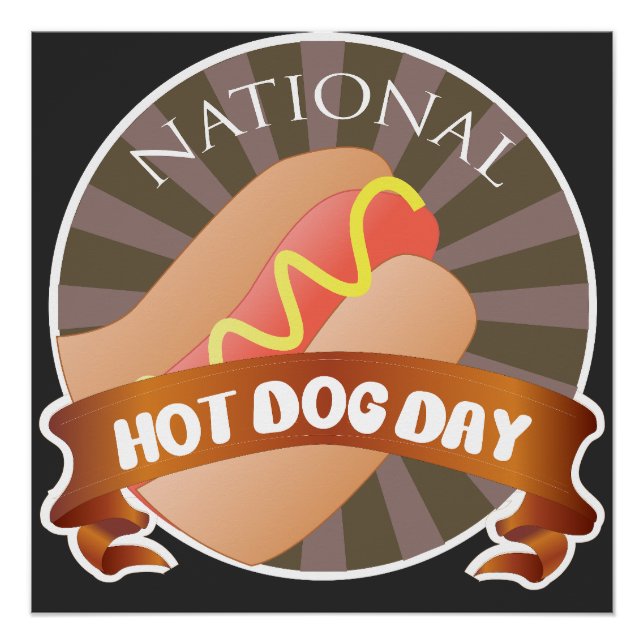 National Hot Dog Day Sign (Front)