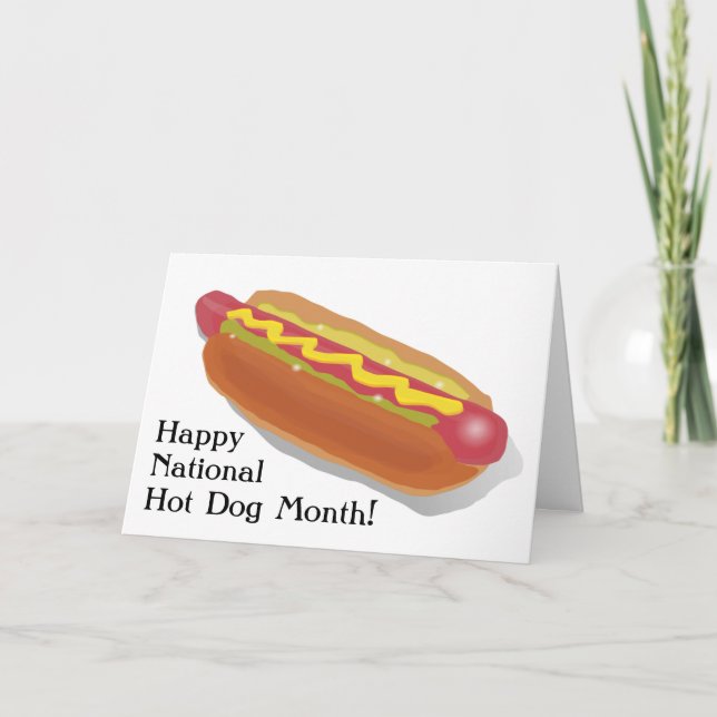 National Hot Dog Month Card (Front)