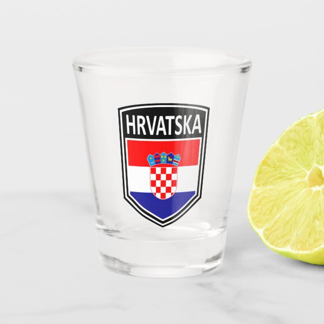 National - Hrvatska Shot Glass (Front)