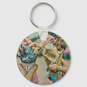 National Ice Cream Day Gift Key Ring