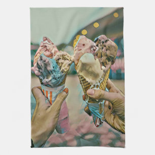 National Ice Cream Day Gift Tea Towel