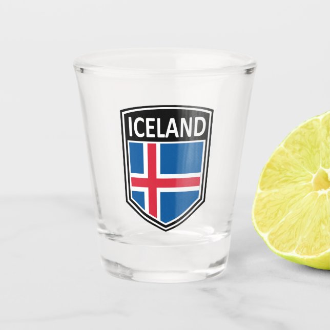 National - Iceland Shot Glass (Front)