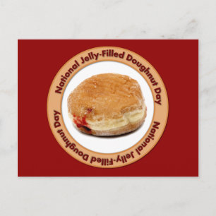 National Jelly-Filled Doughnut Day Postcard