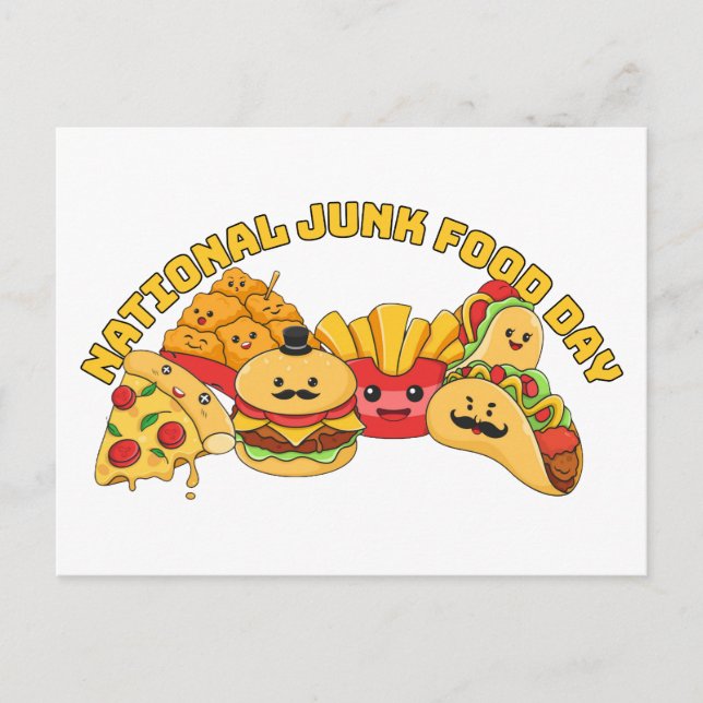 National Junk Food Day Postcard (Front)