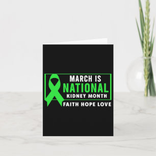 National Kidney Disease Awareness Month  Card