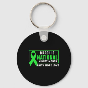 National Kidney Disease Awareness Month Key Ring
