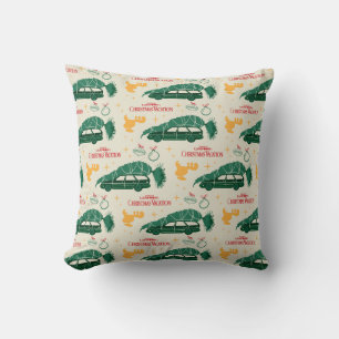 National Lampoon Christmas Tree on Car Pattern Cushion