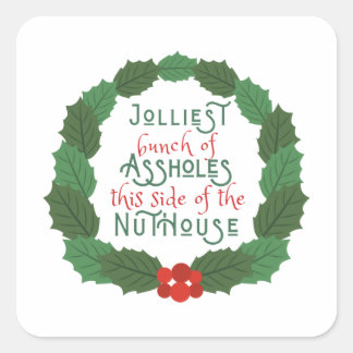 National Lampoon's Christmas Vacation in wreath Square Sticker