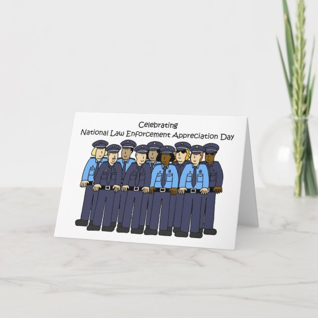 National Law Enforcement Appreciation Day January Card (Front)