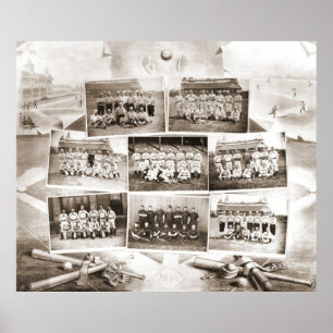 National League Baseball 1888 Poster