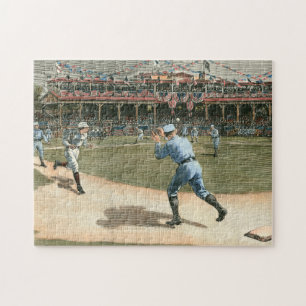National League Baseball Game 1886 Jigsaw Puzzle