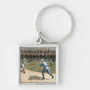 National League Baseball Game 1886 Key Ring