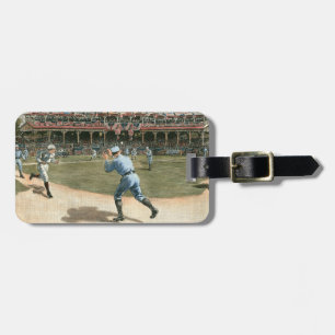 National League Baseball Game 1886 Luggage Tag