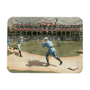 National League Baseball Game 1886 Magnet
