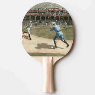 National League Baseball Game 1886 Ping Pong Paddle